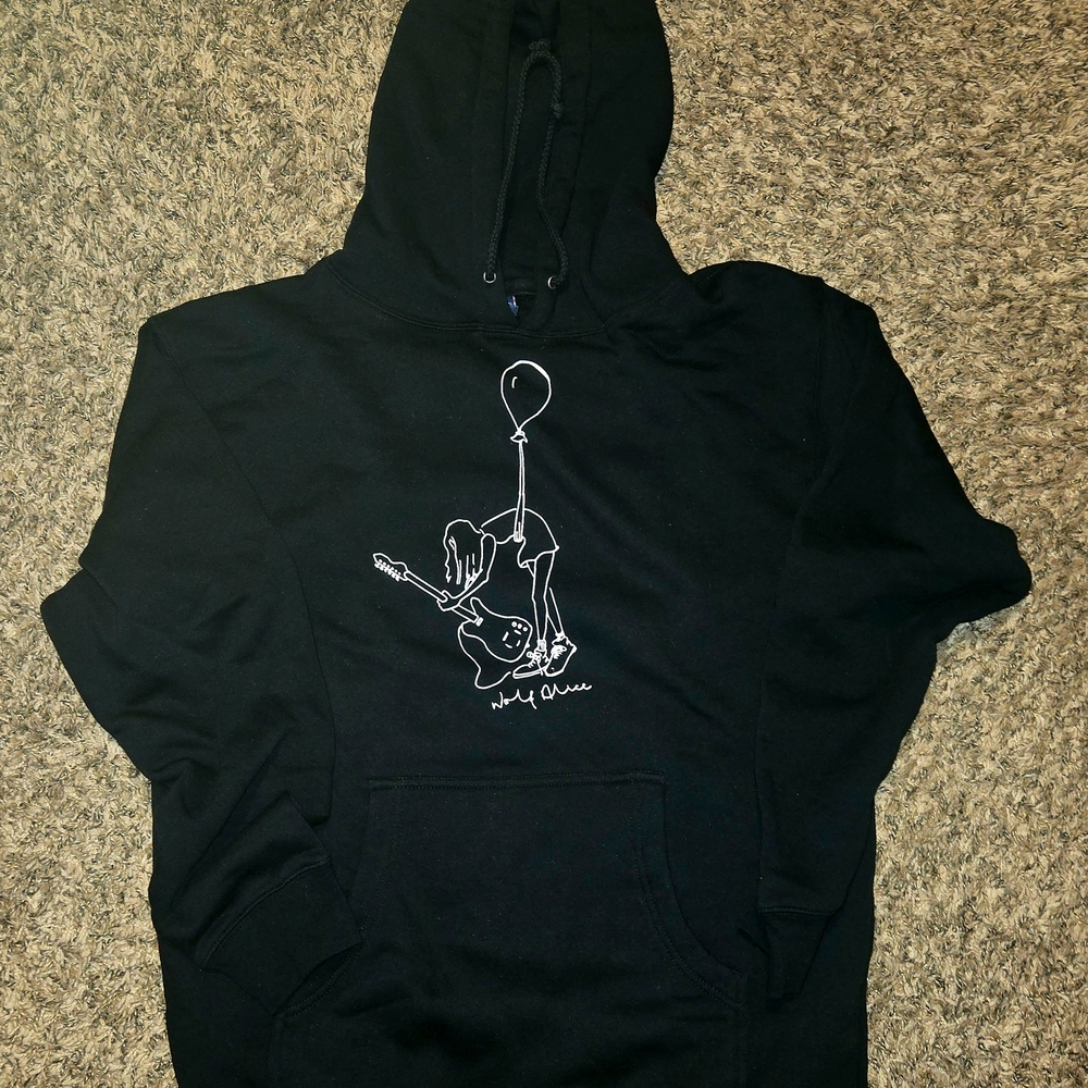 Black Graphic Hoodie